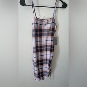 Plaid Bodycon Mini Dress